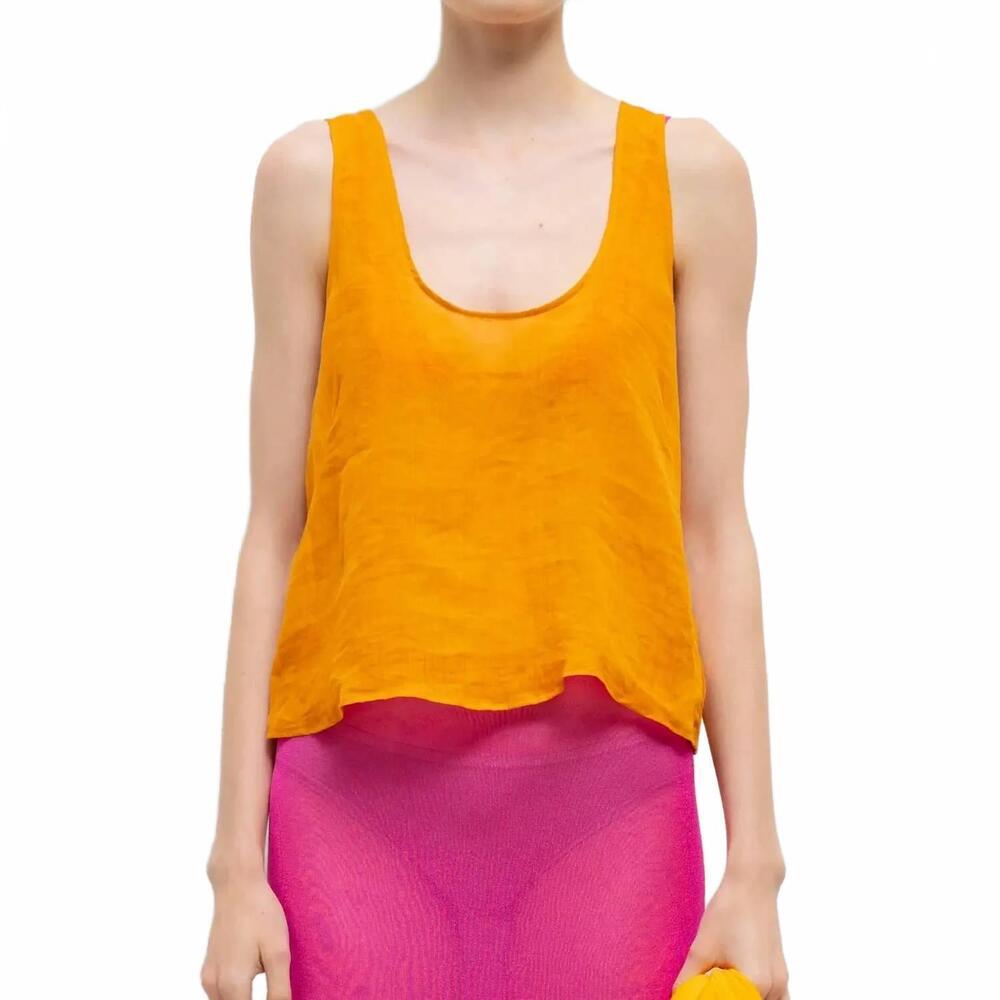NEW LESET niko scoop tank top in amber